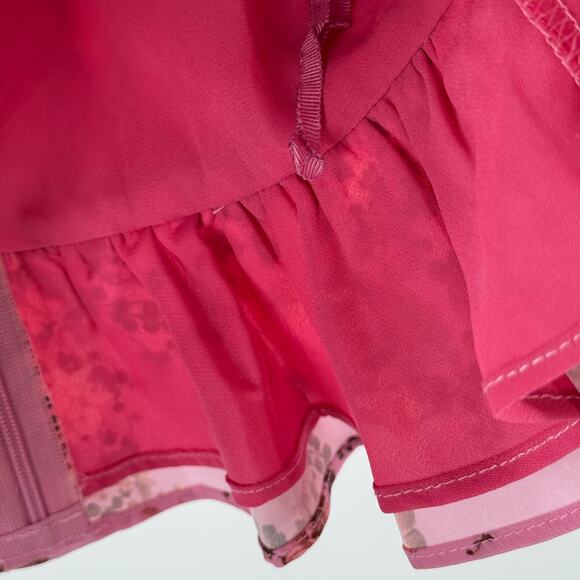 LINE AND DOT Bloom Blouse Size Extra Small NWT Pink Floral Halter Cropped Top - Picture 10 of 13